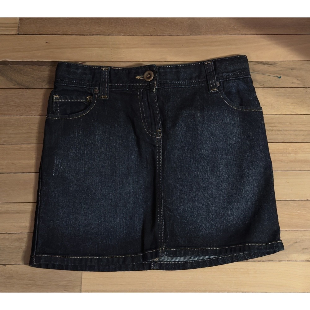 Women's Size 0 Tommy Hilfiger Denim Jean Skirt No Slit Distressed Fashionable‎